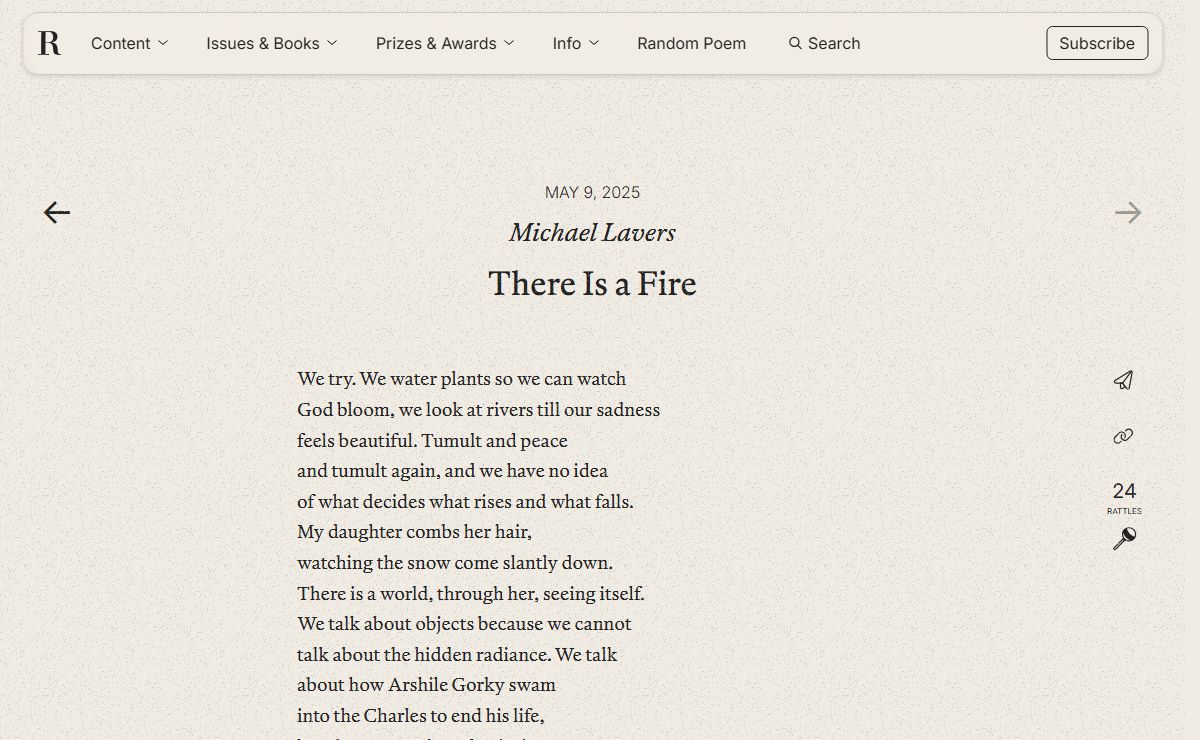Rattle Poetry