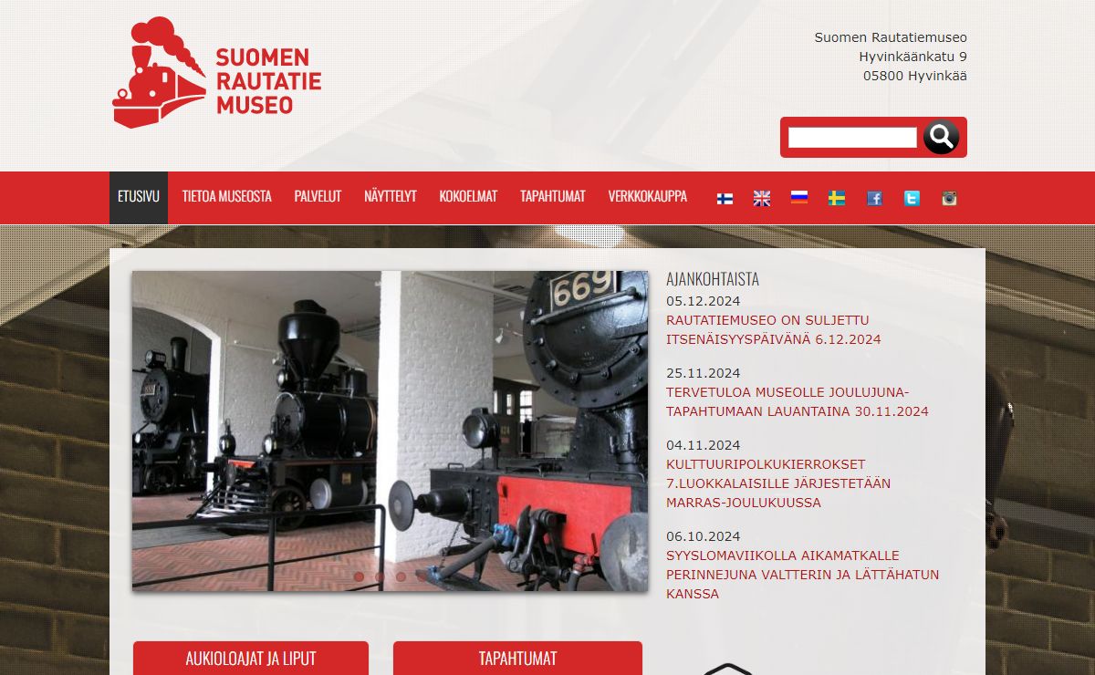 Etusivu | Suomen Rautatiemuseo