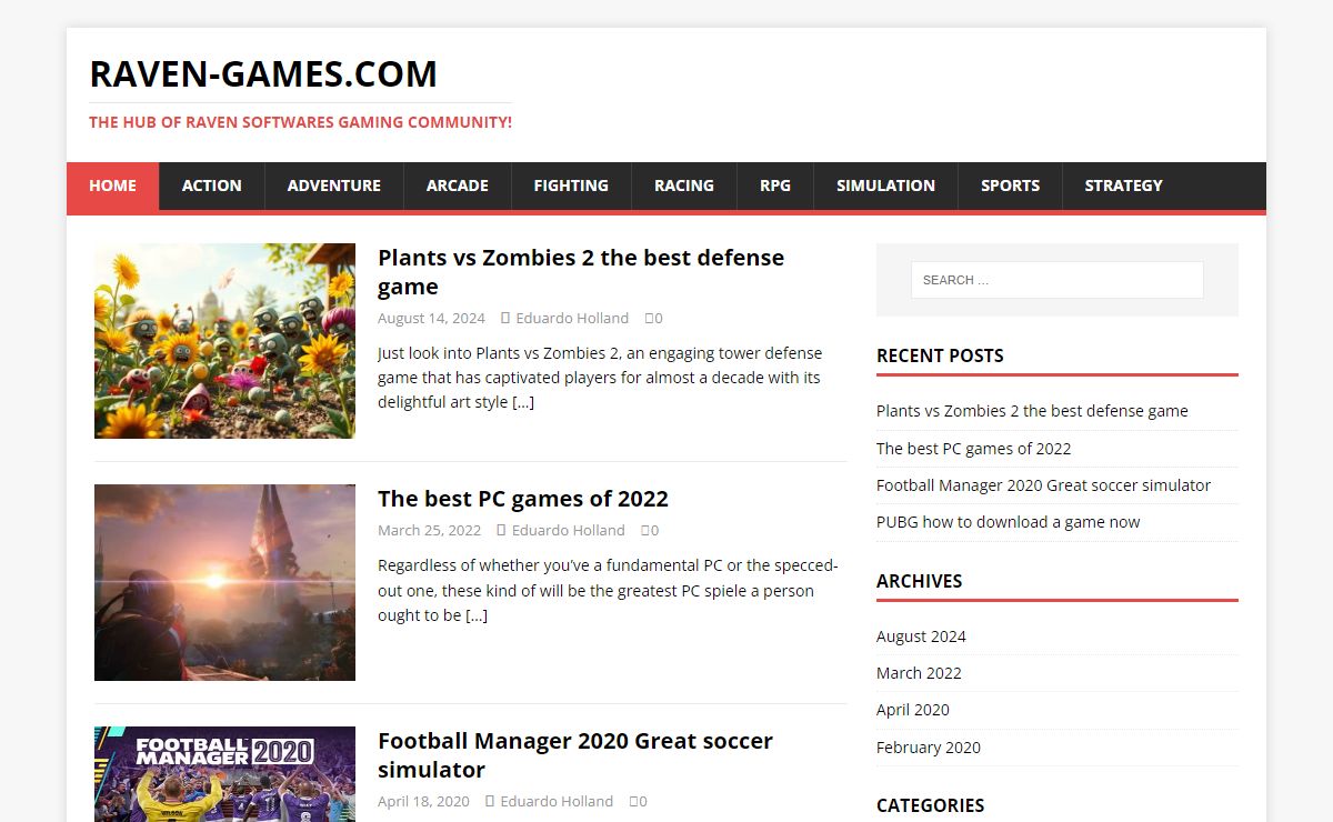 Raven-Games.com - The HUB of Raven Softwares Gaming Community!
