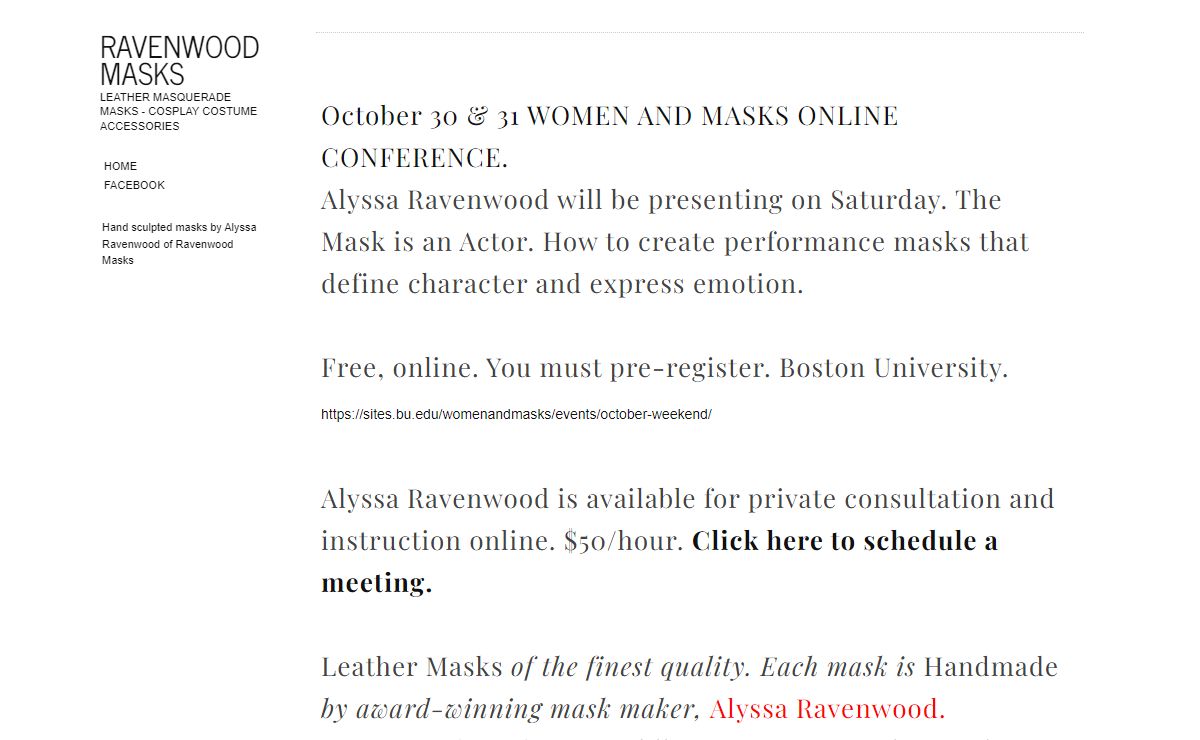 Ravenwood Masks