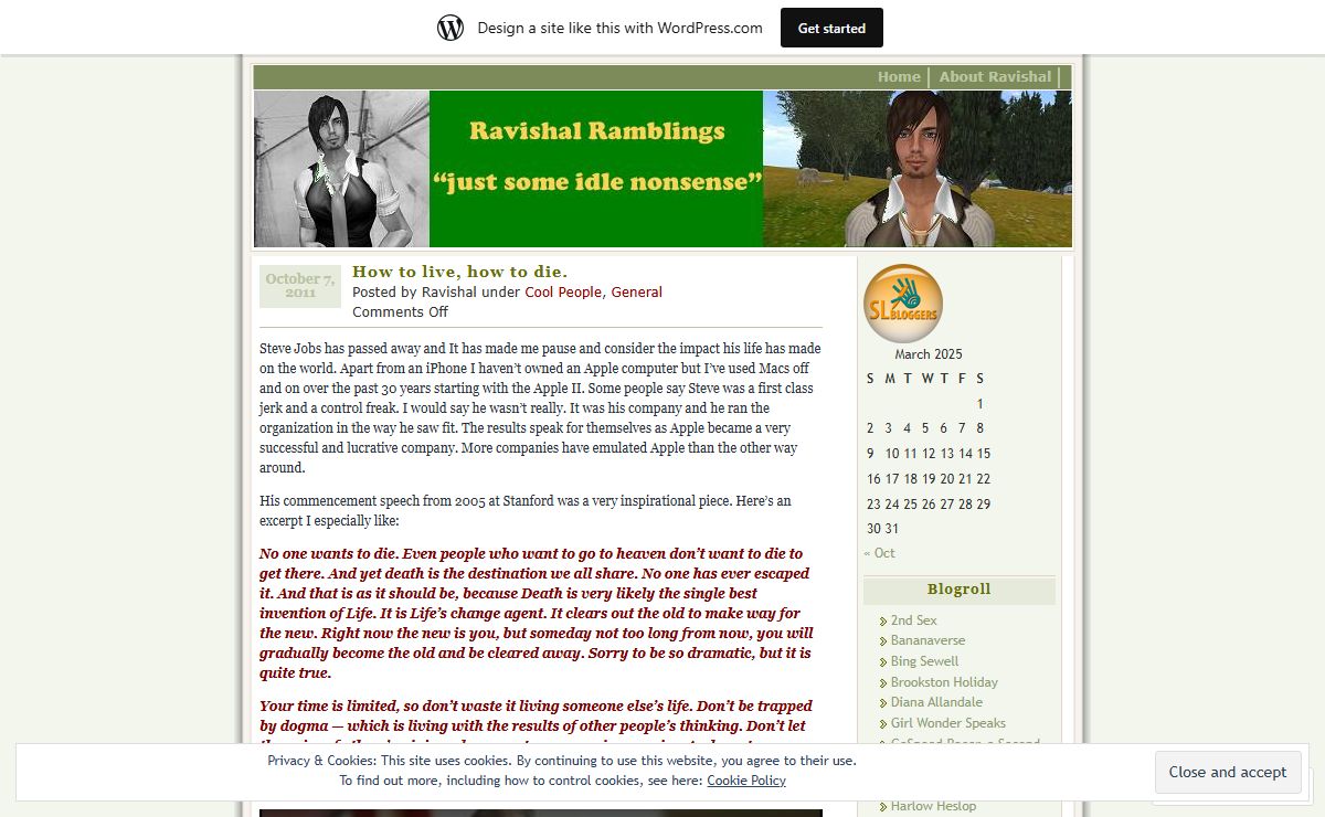 Ravishal Ramblings | My Virtual Life
