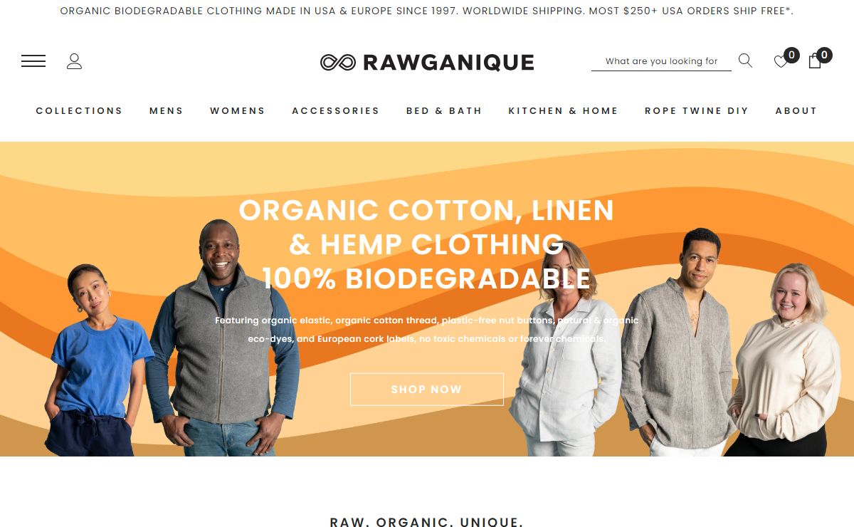 Organic Cotton Linen Hemp Clothing Products Bed Bath – Rawganique