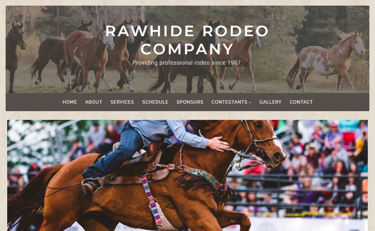 Rawhide Rodeo Company - Providing professional rodeo since 1987.