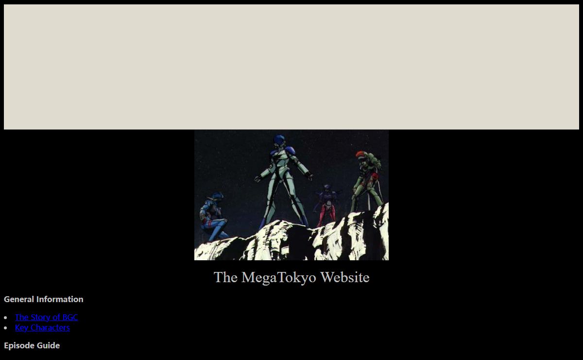 The MegaTokyo Website
