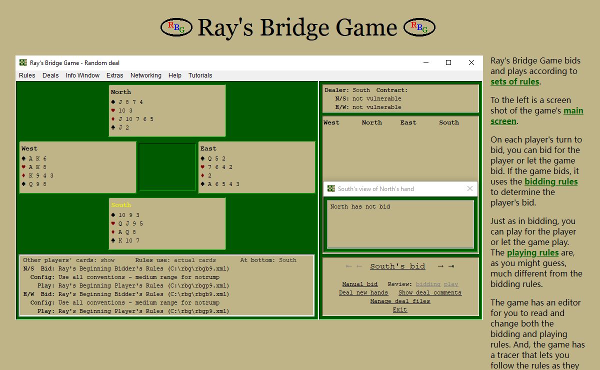 Ray's Bridge Game