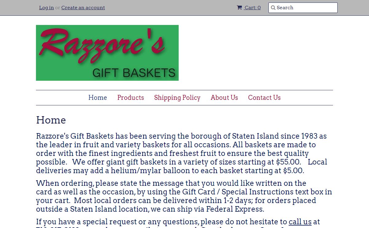 Razzore's Gift Baskets