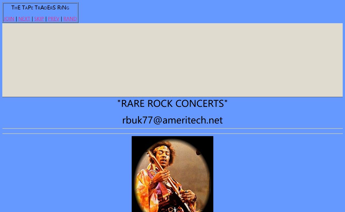 RARE ROCK CONCERTS