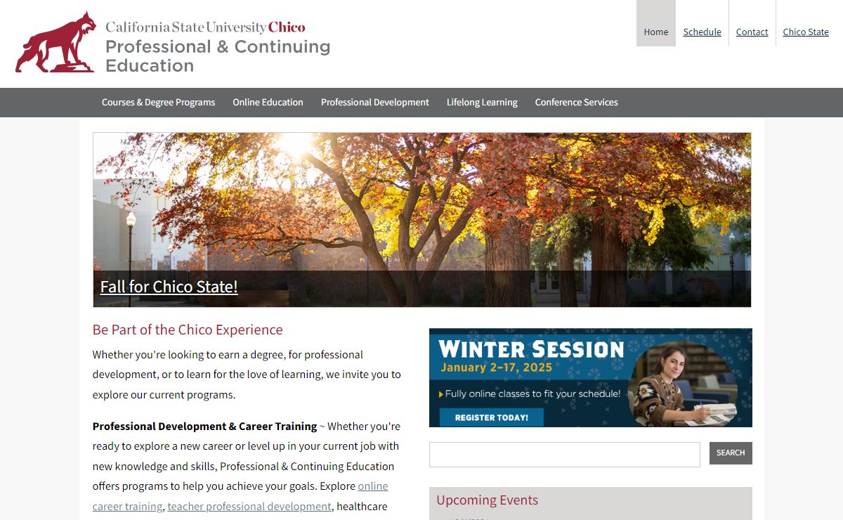 Chico State Professional & Continuing Education |