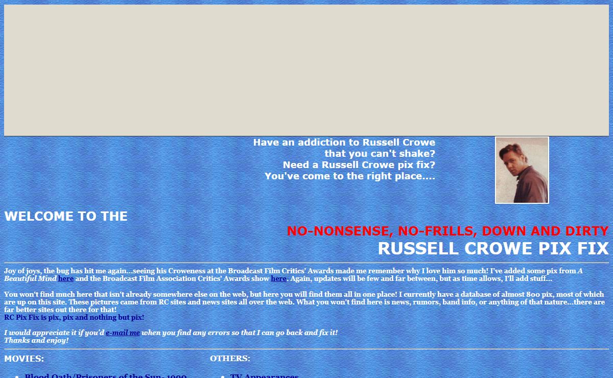 Russell Crowe Pix Fix