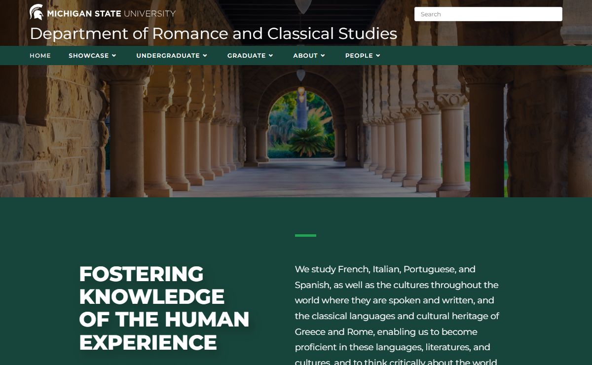 Department of Romance and Classical Studies – Michigan State University