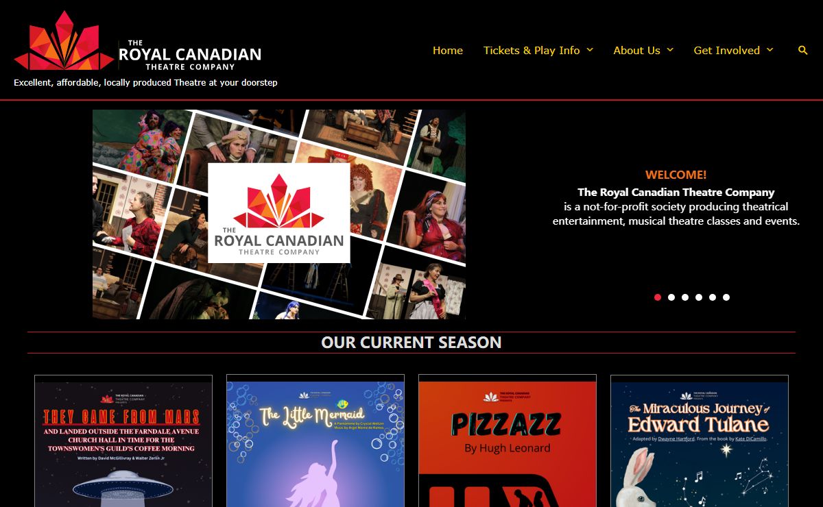The Royal Canadian Theatre Company – Excellent, affordable, locally produced Theatre at your doorstep