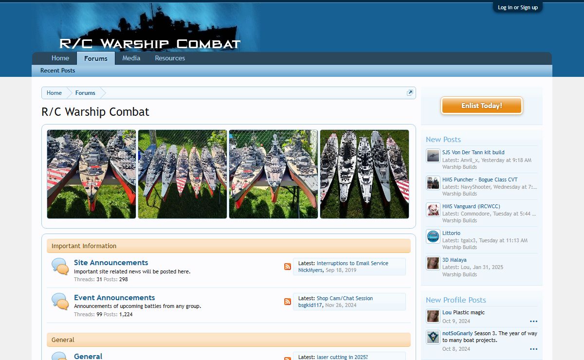 R/C Warship Combat