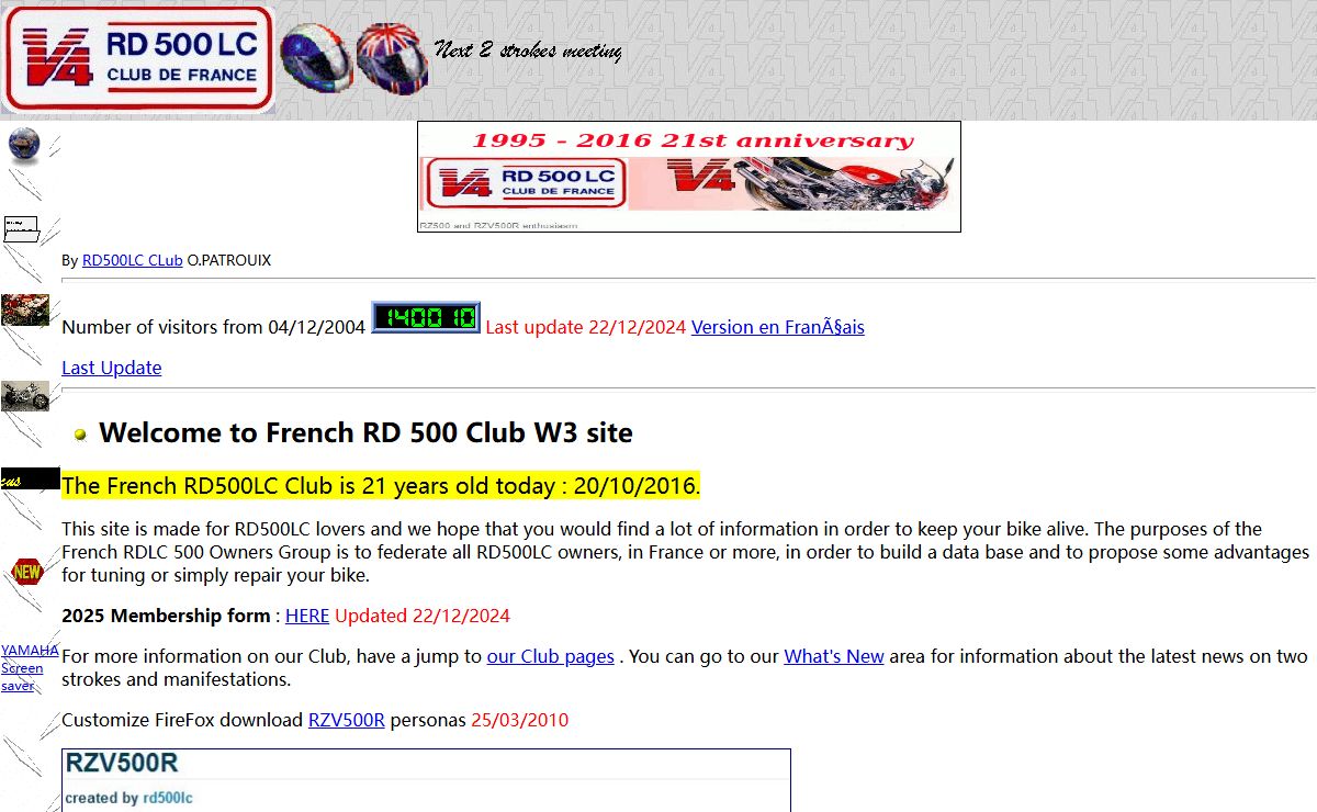 French RD 500 LC Home Page