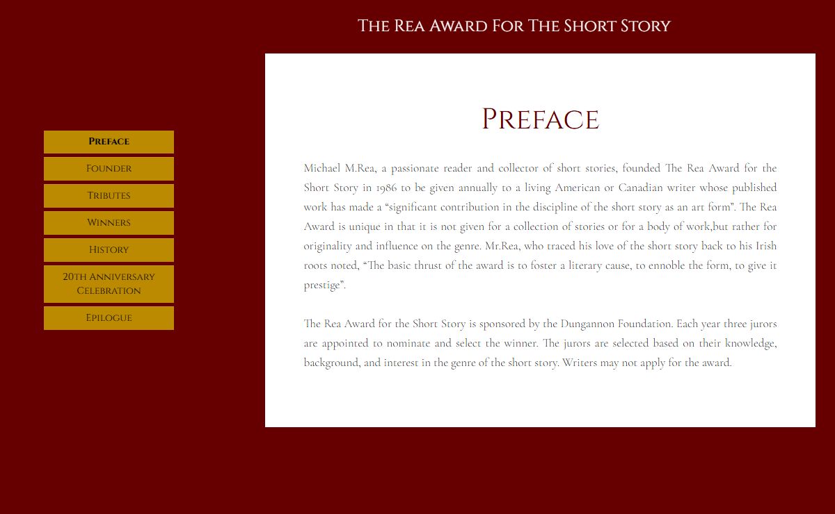 The Rea Award For The Short Story – Dungannon Foundation