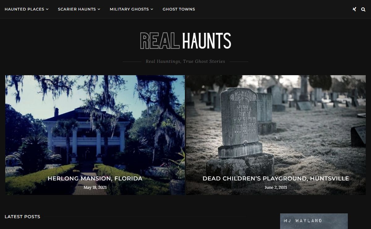 Real Haunts | Real Hauntings, True Ghost Stories