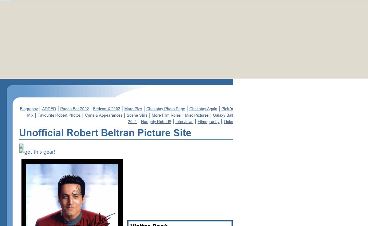 Unofficial Robert Beltran Picture Site