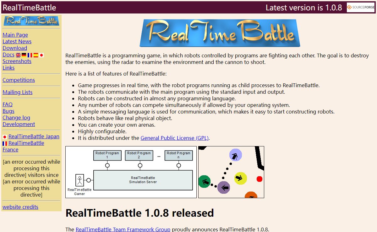 RealTimeBattle Homepage