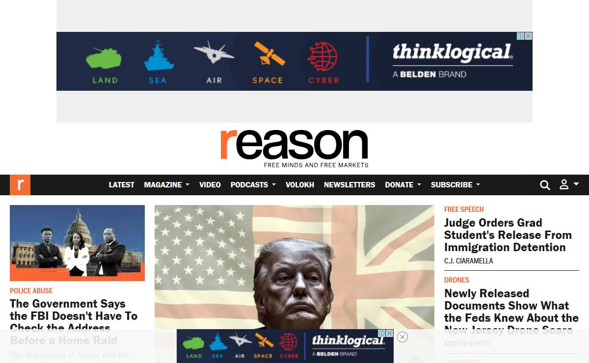 Reason Magazine - Free Minds and Free Markets
