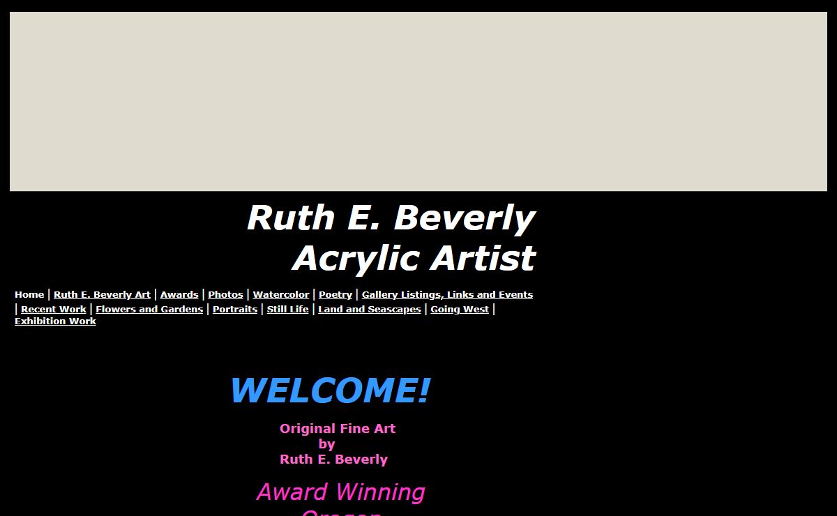 Ruth E. Beverly Acrylic Artist