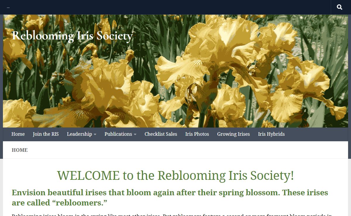 Reblooming Iris Society