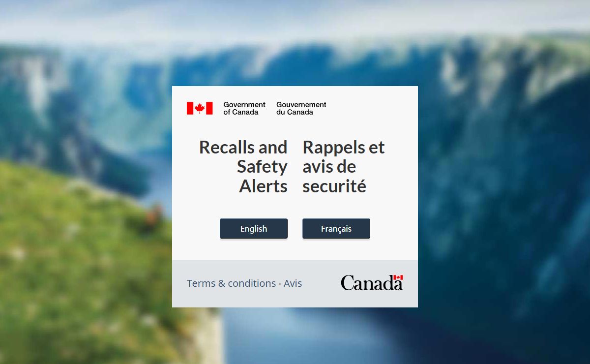Recalls and Safety Alerts / Rappels et avis de securité