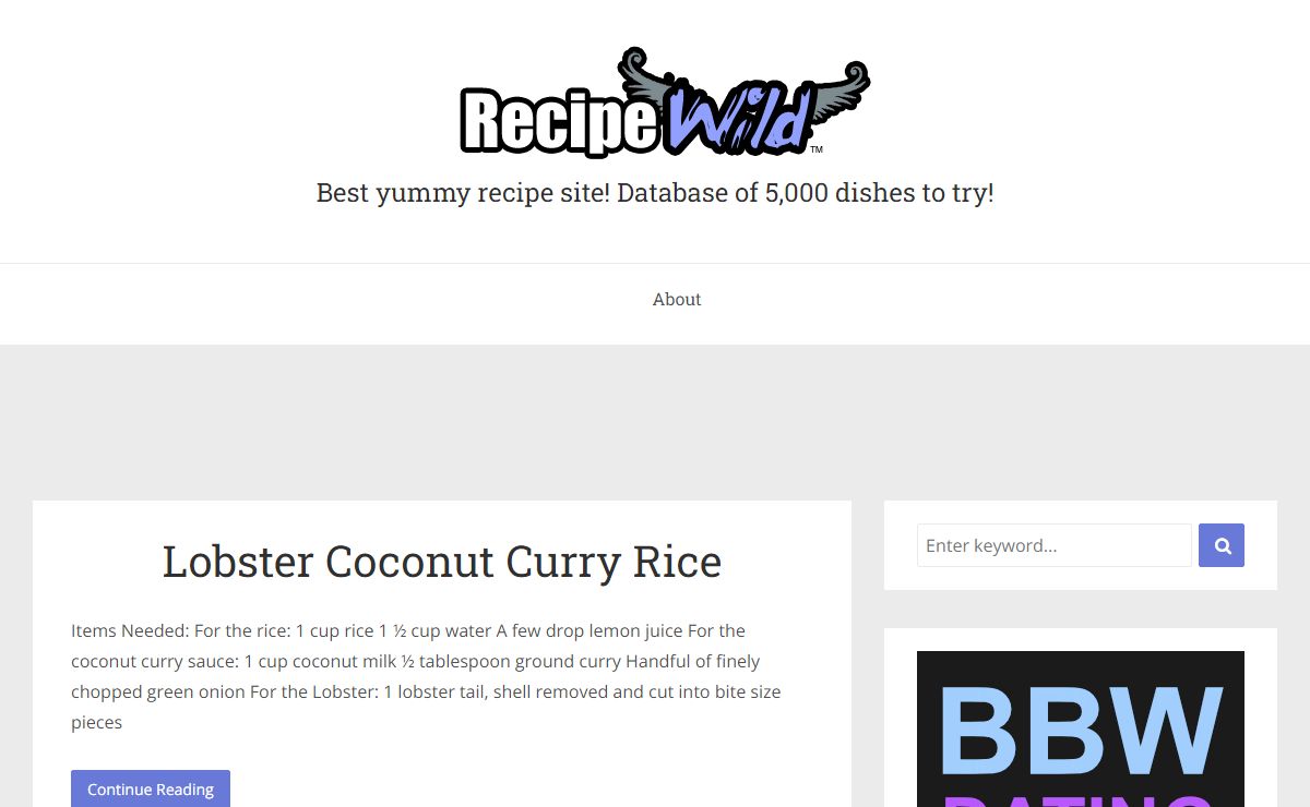 Recipe Wild - Best site to find thousands of recipes