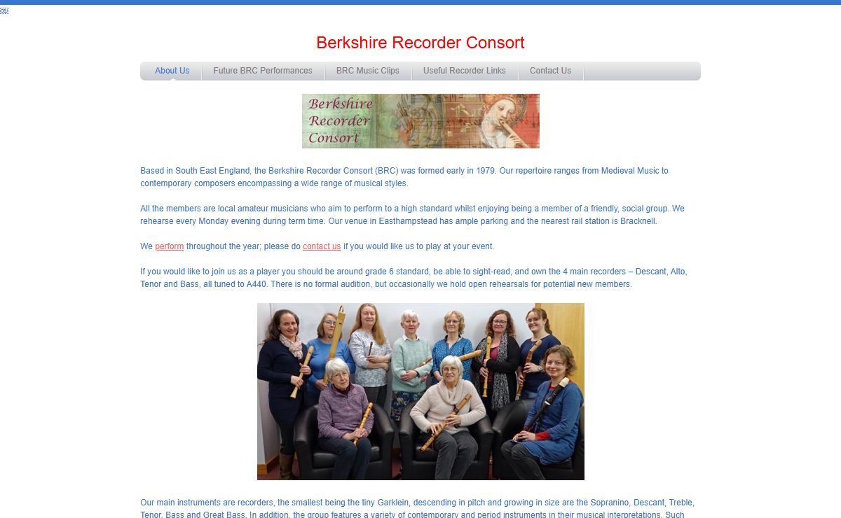 Berkshire Recorder Consort | Berkshire Recorder Consort