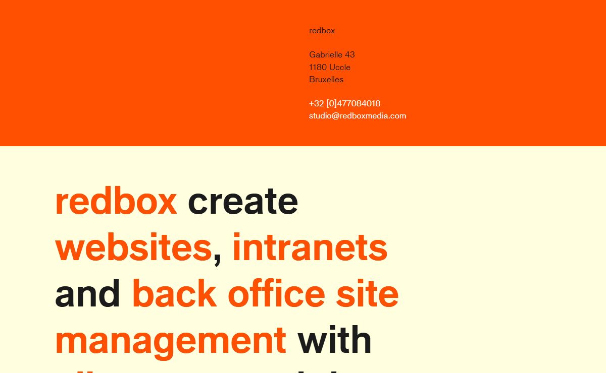 redbox // Since 2003, redbox have created websites and content management systems for clients around the world.