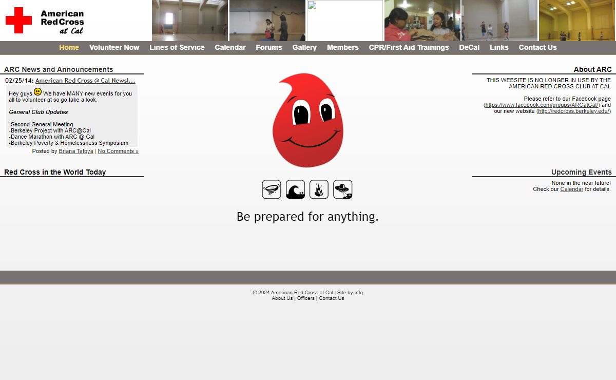 American Red Cross at Cal - Home