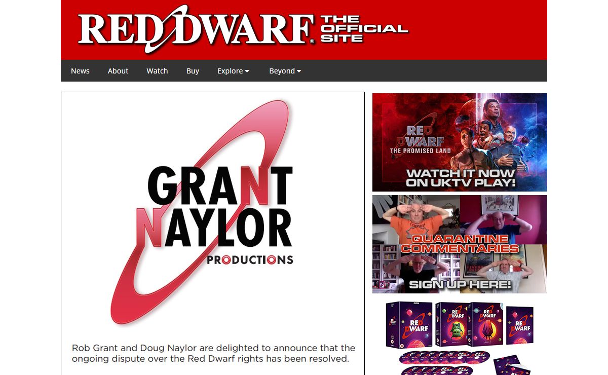 Red Dwarf - The Official Website