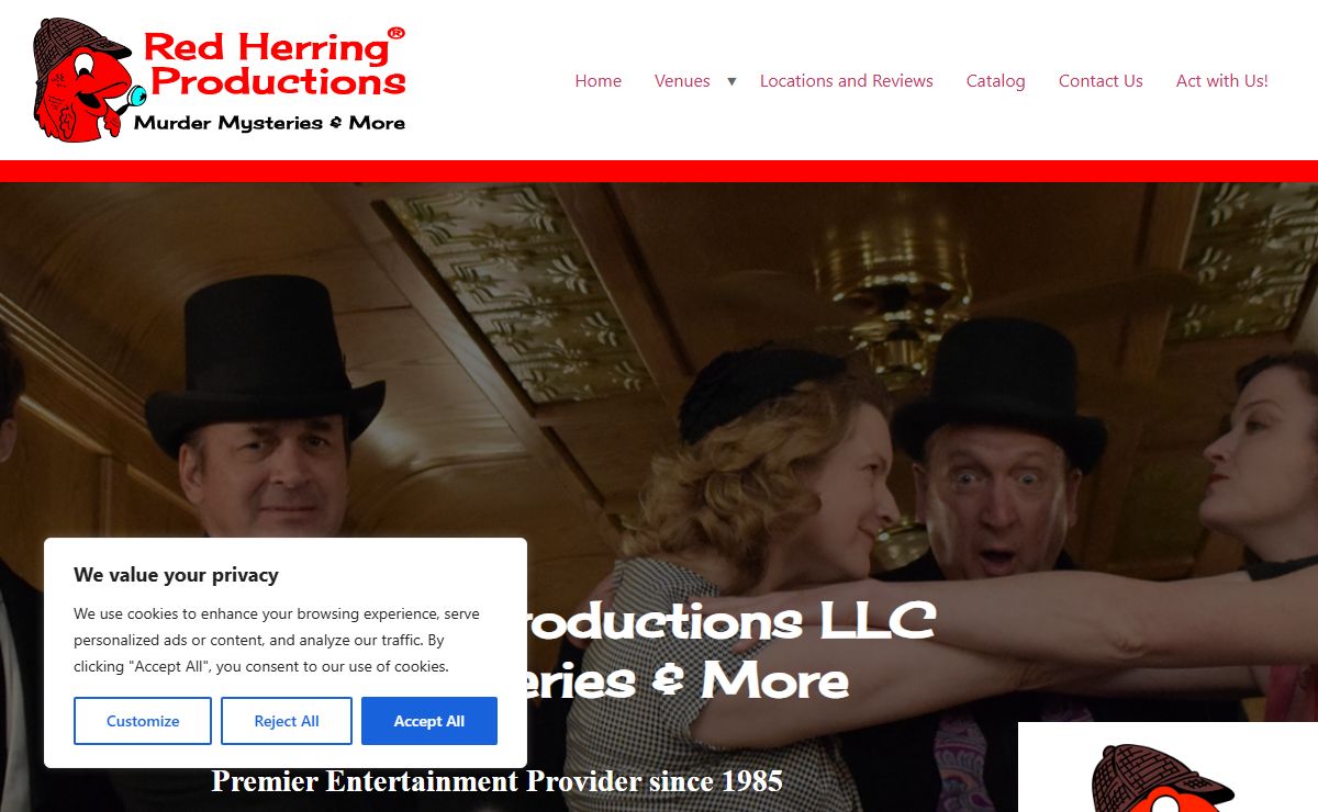 Red Herring Productions - Red Herring® Productions LLC Murder Mysteries