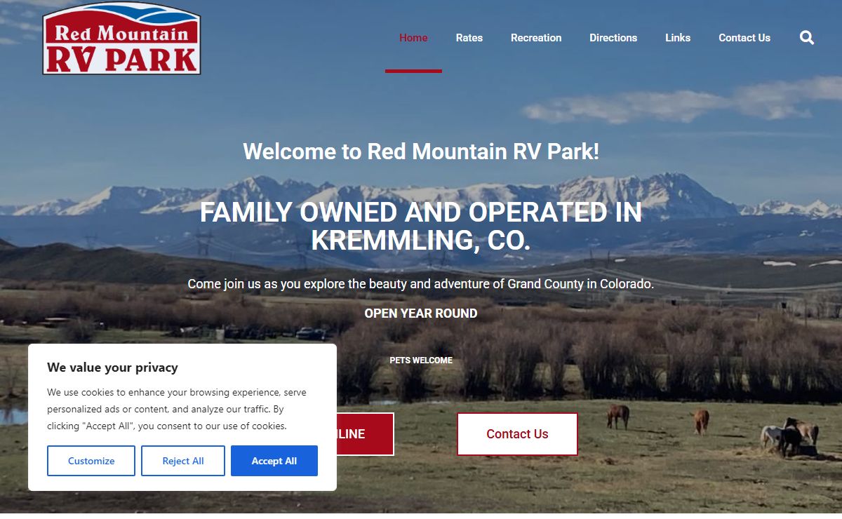 Red Mountain RV Park in Kremmling Colorado | Red Mountain RV Park