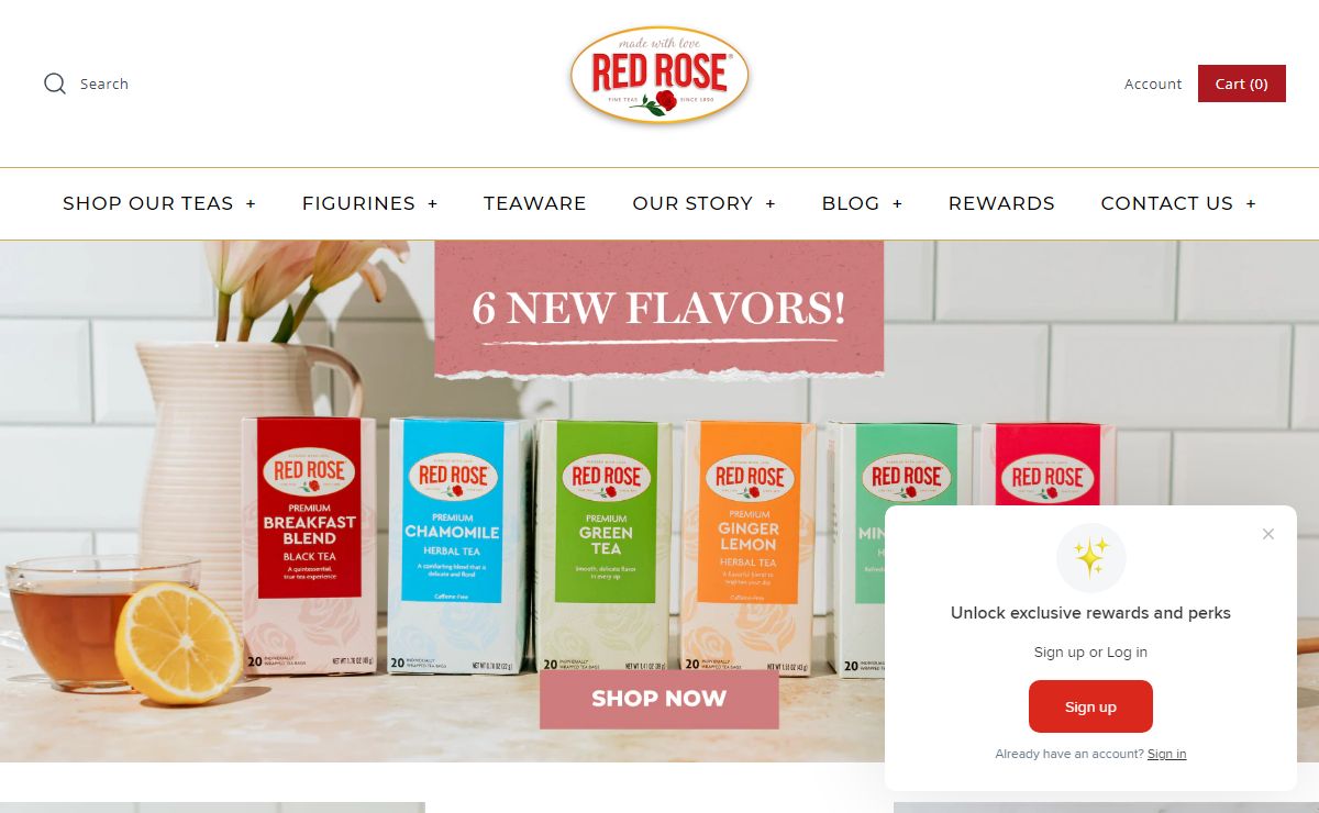 Red Rose Tea | Black Tea, Herbals Tea, Iced Tea