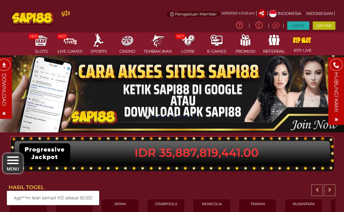 SAPI88: Main 200 dengan Banyak Bonus Menarik dan Pembayaran Pasti