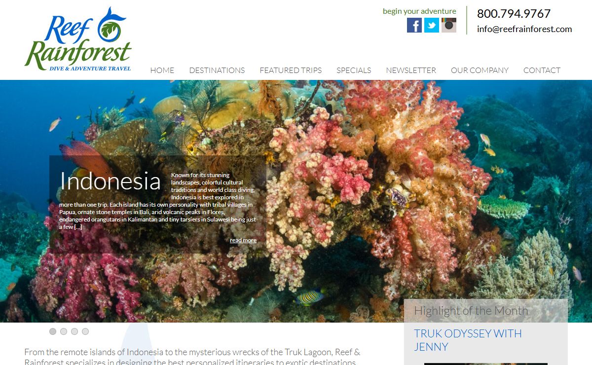 Dive and Adventure Travel Specialists - Reef and Rainforest