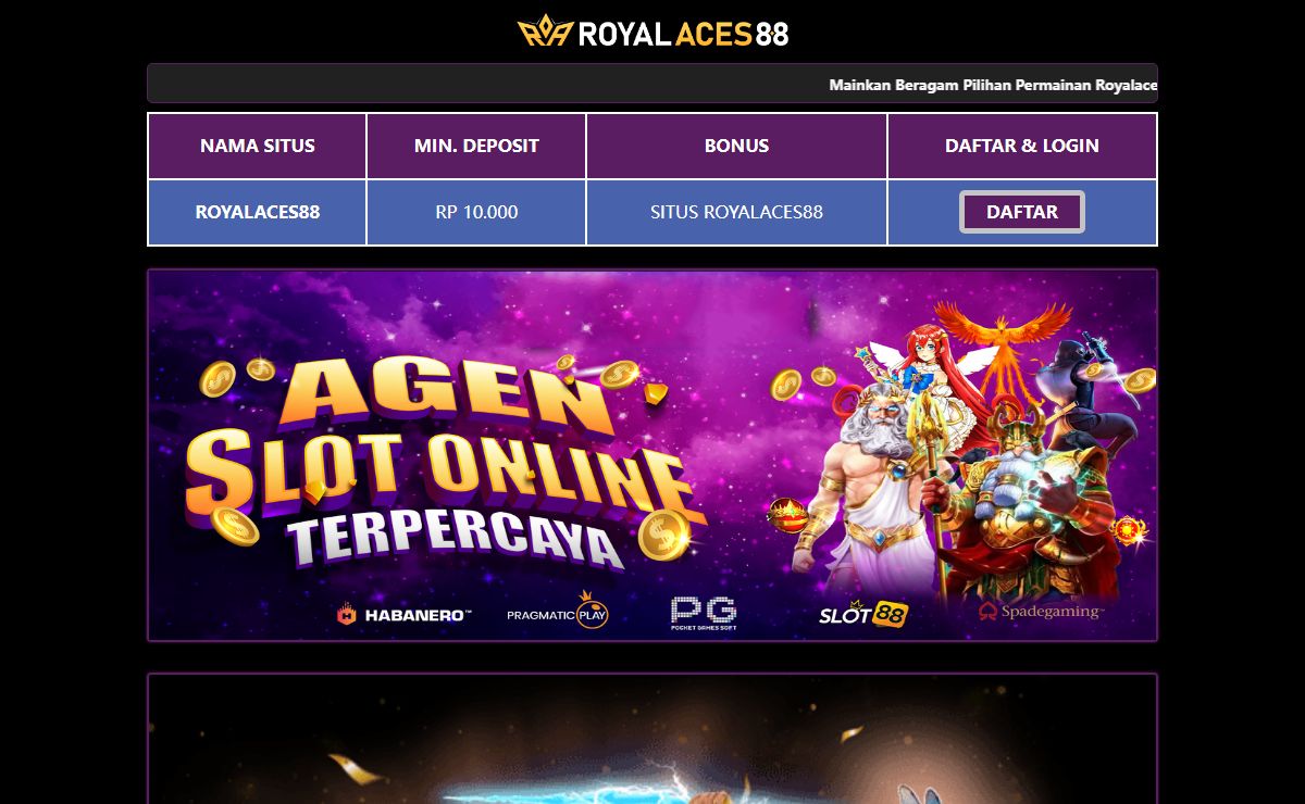 Royalaces88: Link Slot Gacor Sensasional Anti Boncos Pasti Bocor
