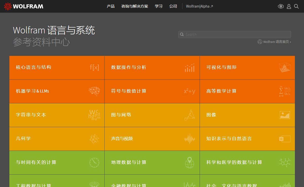Wolfram 语言与系统 参考资料中心