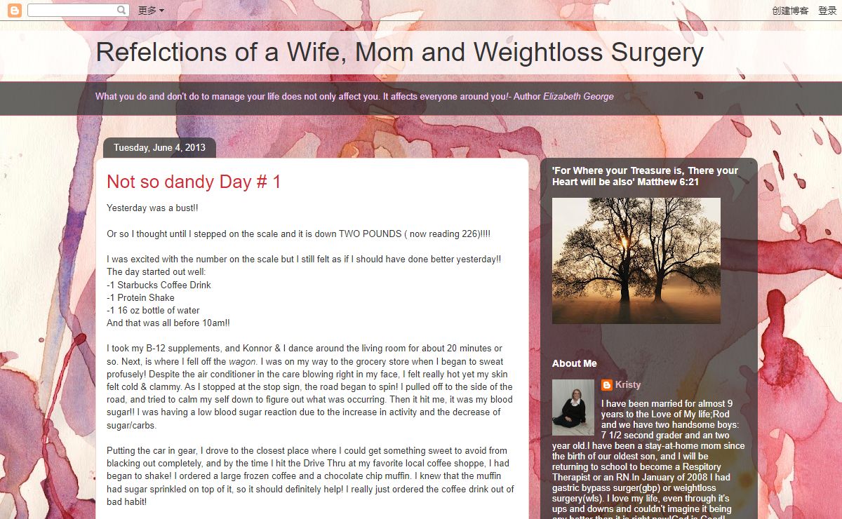 Refelctions of a Wife, Mom and Weightloss Surgery
