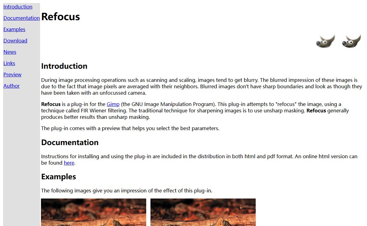Refocus Home Page