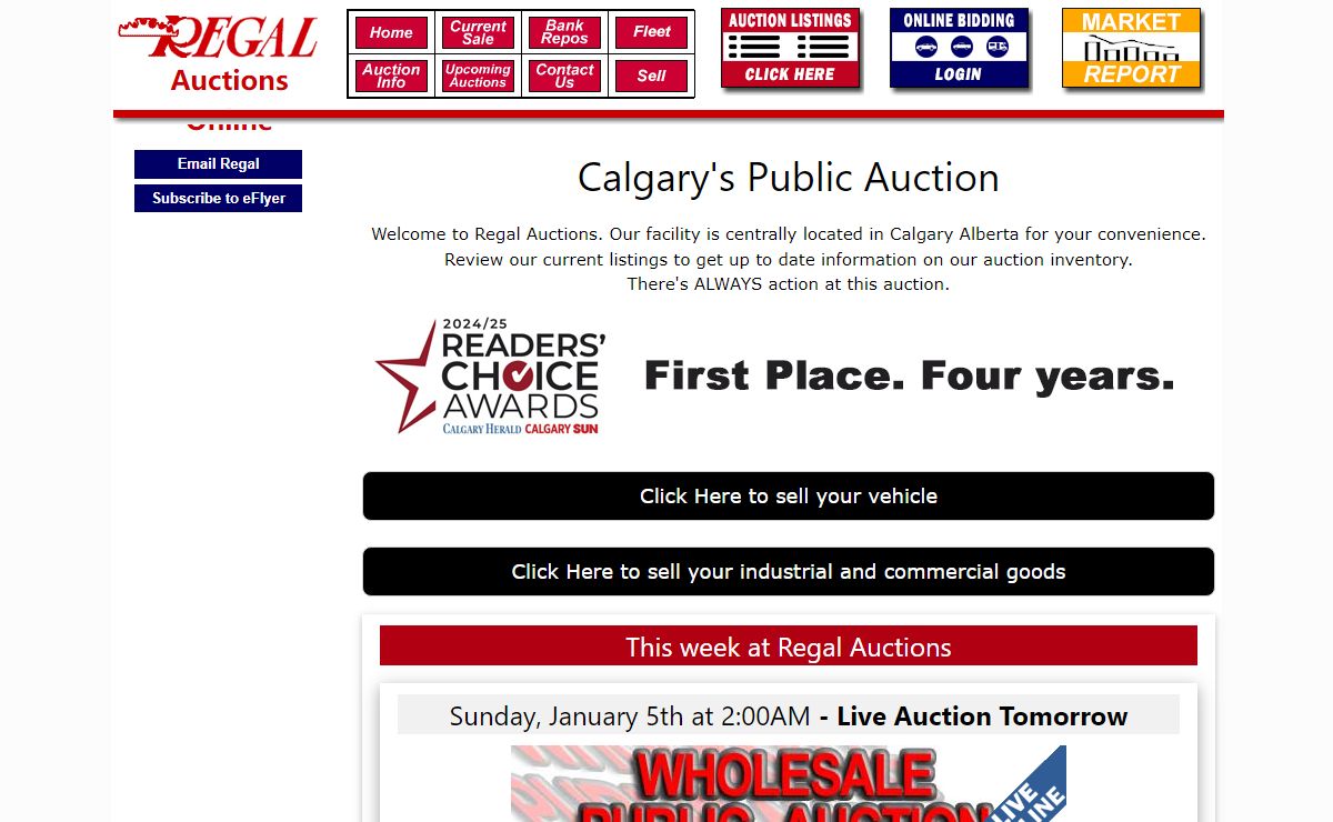 Regal Auctions: Cars for Sale by Auction