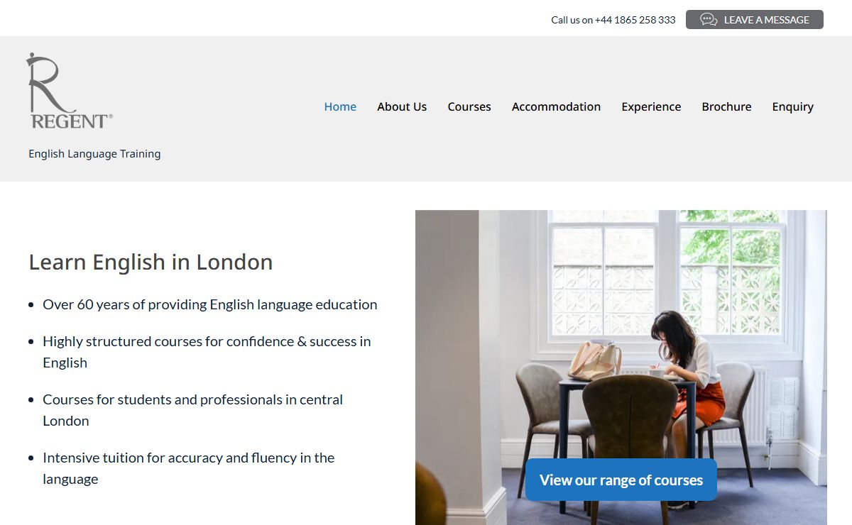 Learn English in England with Regent