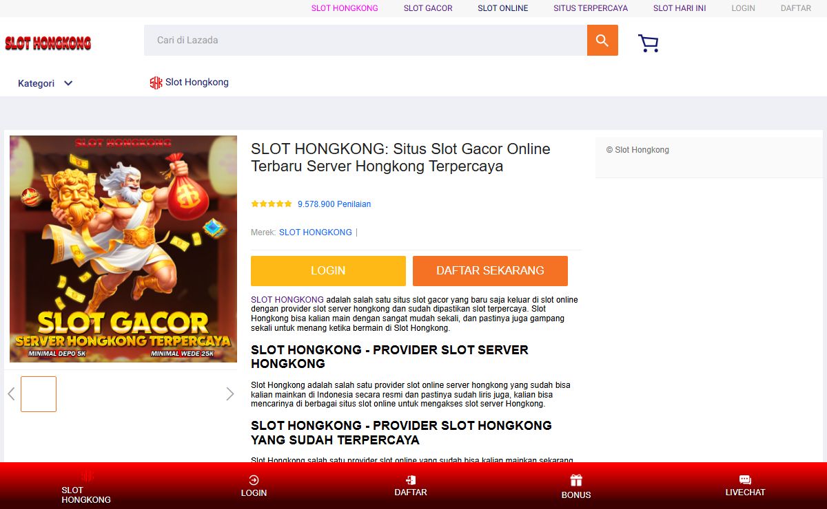 SLOT HONGKONG: Situs Slot Gacor Online Terbaru Server Hongkong Terpercaya