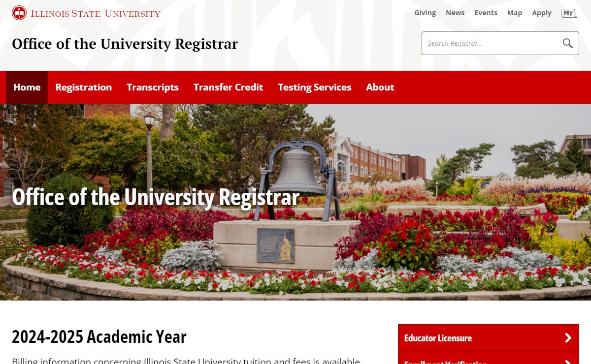 Registrar | Illinois State