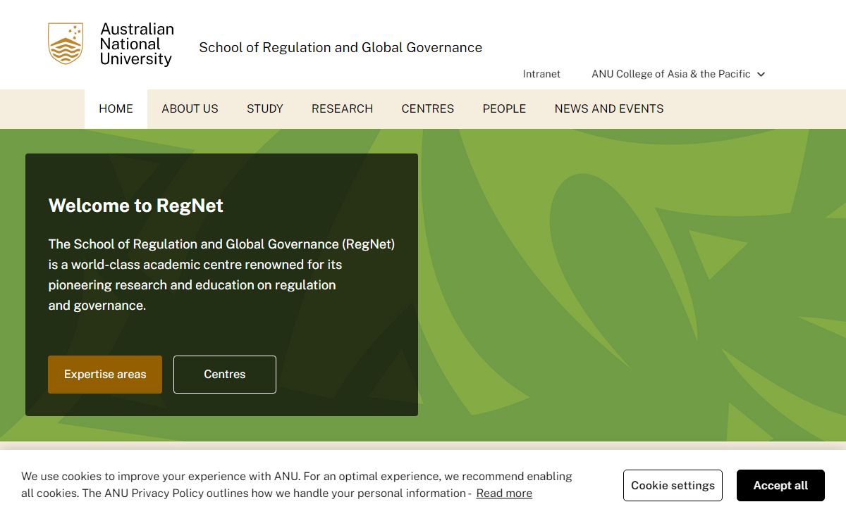 Welcome to RegNet | School of Regulation and Global Governance