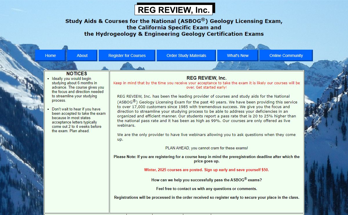REG REVIEW, Inc About
