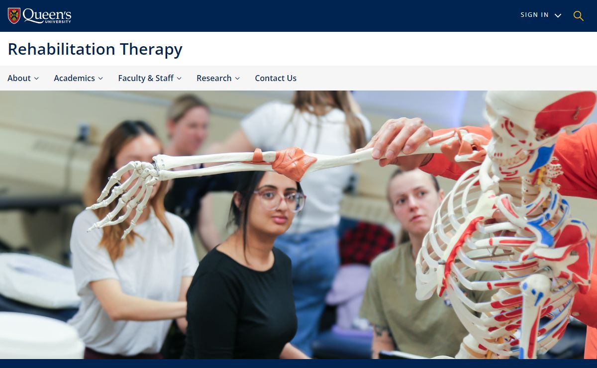 Home | School of Rehabilitation Therapy | Queen's University