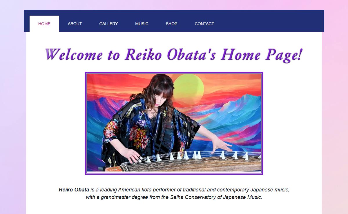 Koto Player Reiko Obata