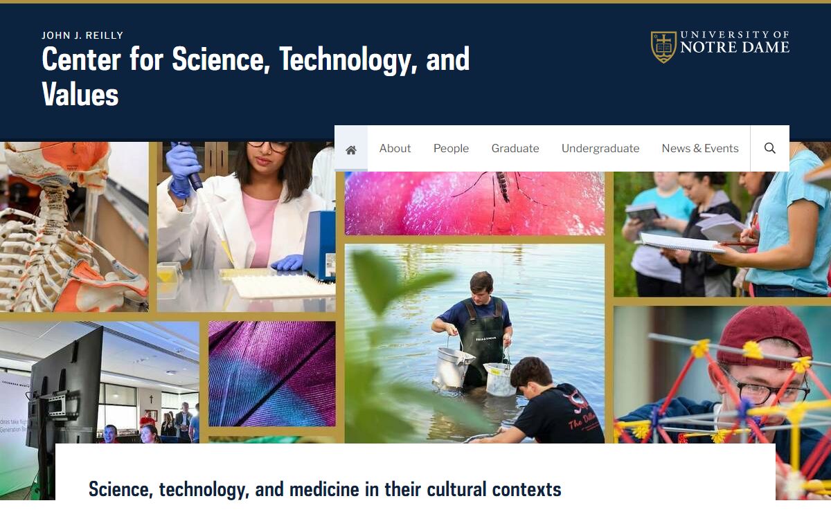 John J. Reilly Center for Science, Technology, and Values | University of Notre Dame