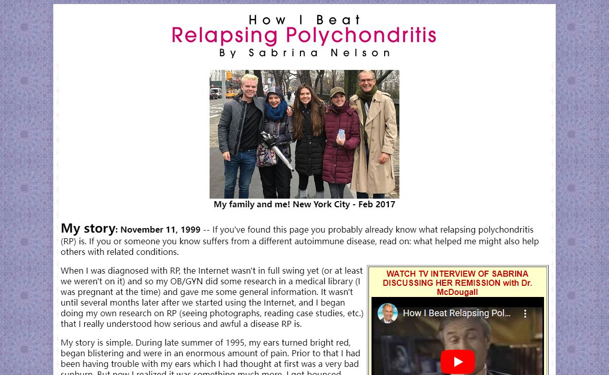 How I Beat Relapsing Polychondritis
