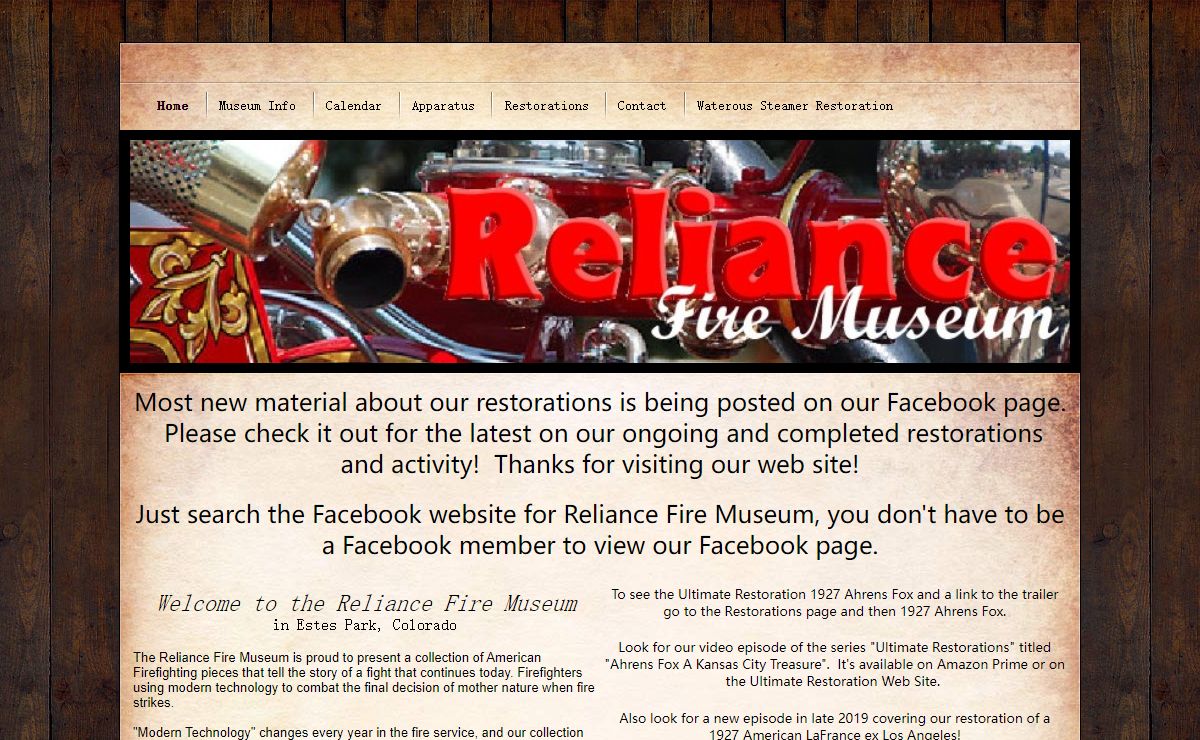 Reliance Fire Museum | Estes Park, Colorado